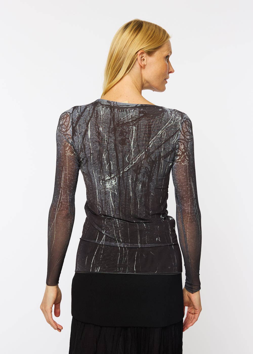 Nocturnal Bloom - Florence Double Sheer Top