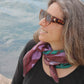 Voyager Silk Scarf - Wild Thistle Purple & Green