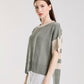 Mare Striped High/Low Sweater