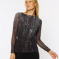 Nocturnal Bloom - Florence Double Sheer Top