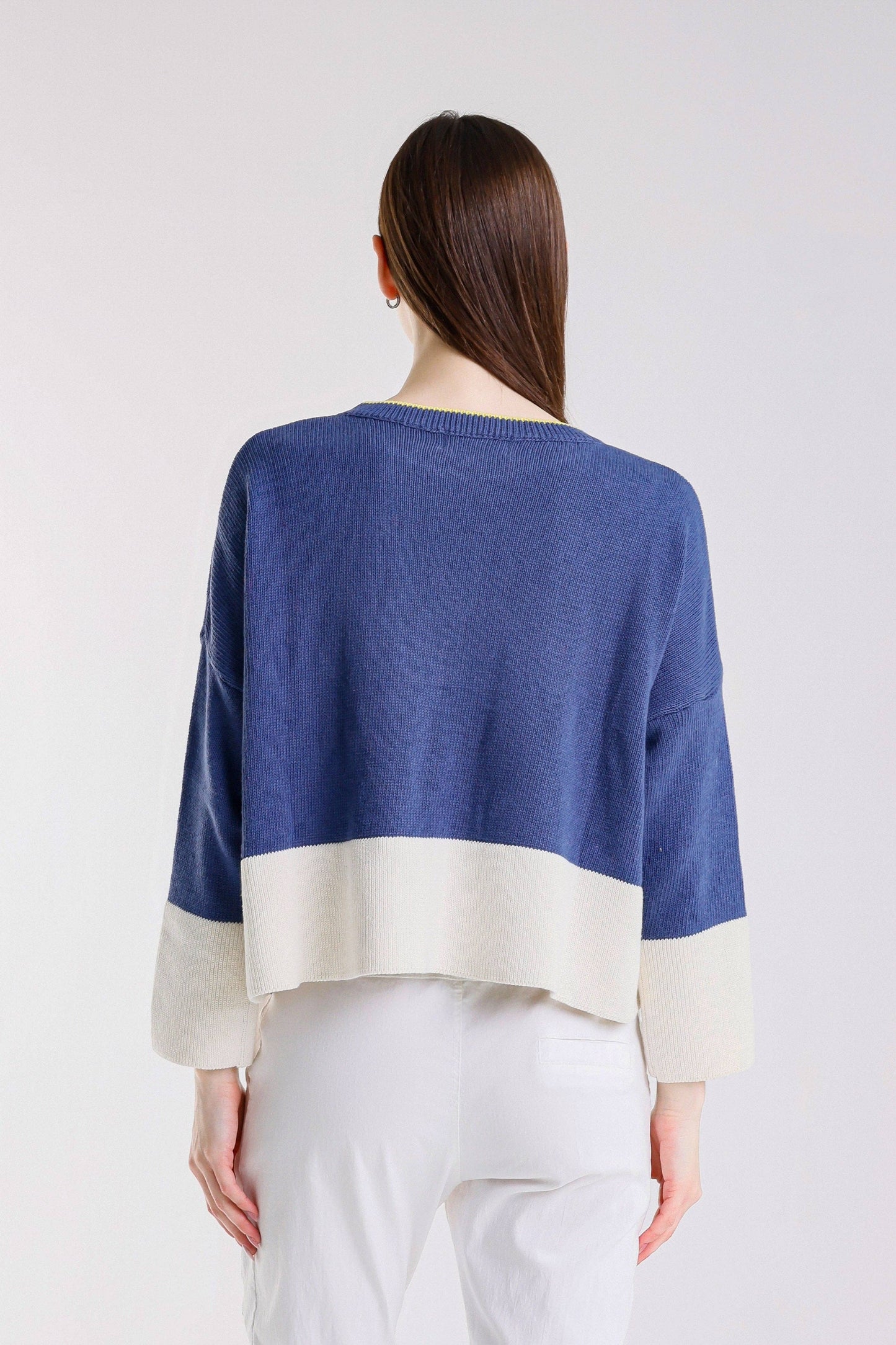 Clarice Contrast Hem Sweater