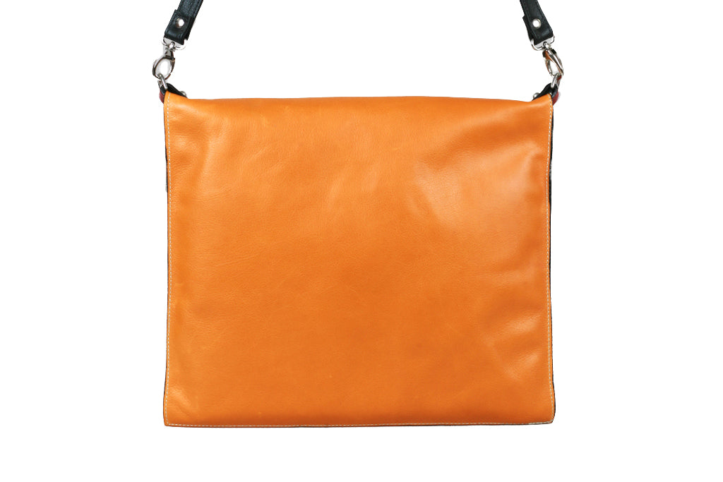 Simple Satchel - Marigold/Red Center - Turtle Ridge Gallery